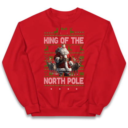 King Santa Christmas Kids Jumper