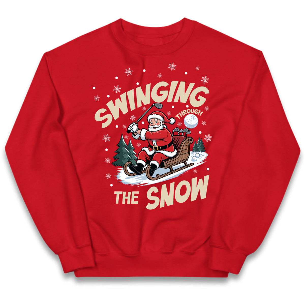 Christmas Golf Kids Jumper
