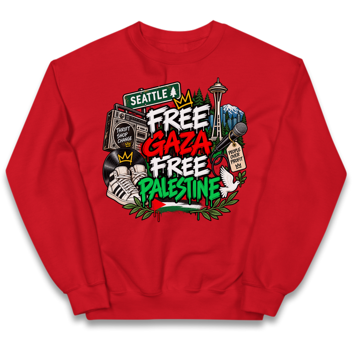 Macklemore Ed Sheeran Tour Palestine Kids Jumper
