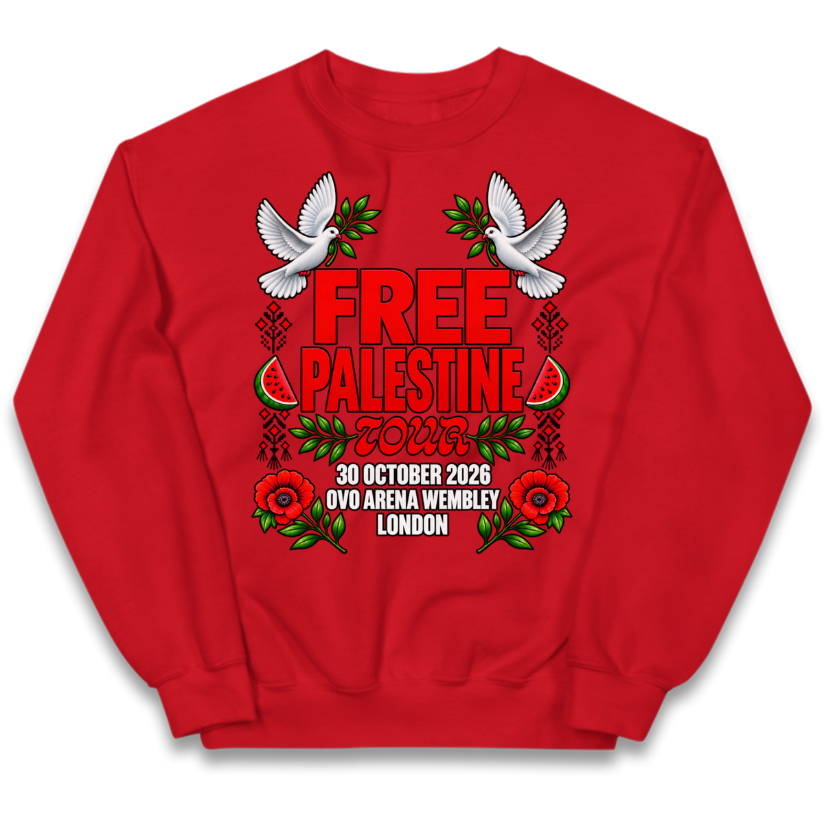 Macklemore and Friends Free Palestine Tour London 2026 Kids Jumper