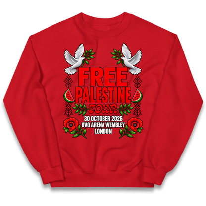 Macklemore and Friends Free Palestine Tour London 2026 Kids Jumper