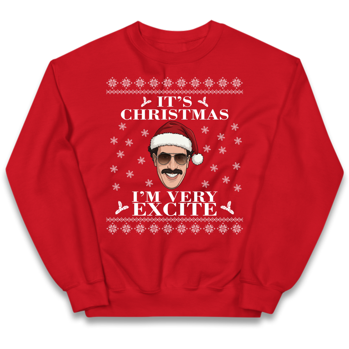 I Very Excite Christmas Kids Jumper