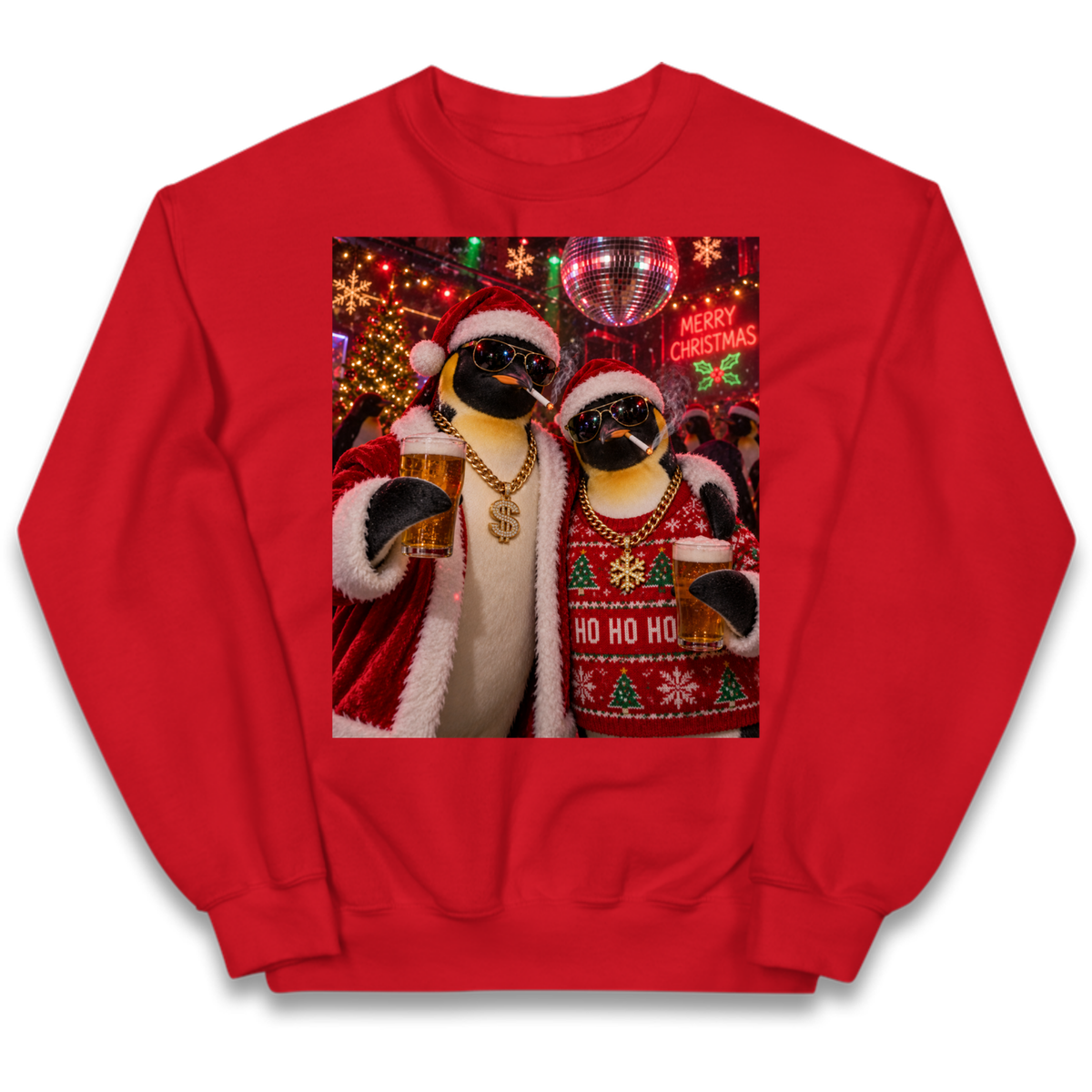 Penguin Christmas Kids Jumper