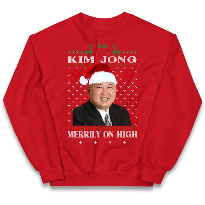 Kim Jong Christmas Kids Jumper