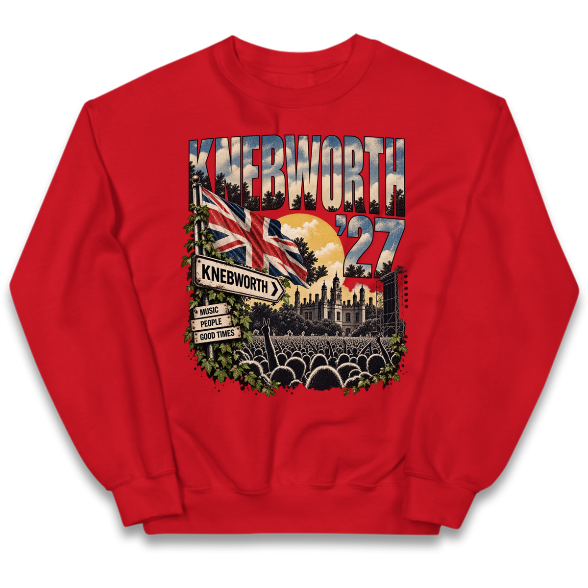 Oasis Knebworth Live '27 Kids Jumper