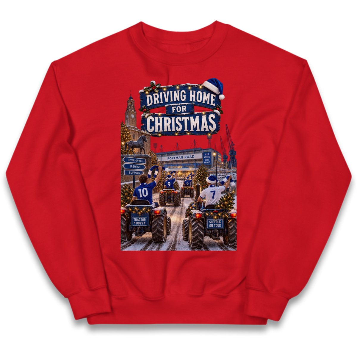 Ipswich Town Christmas Kids Jumper