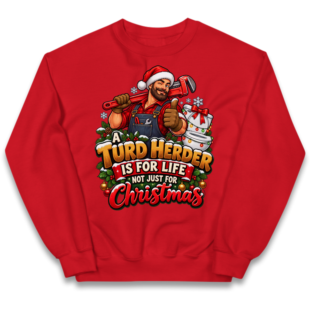 Plumbing Christmas Kids Jumper
