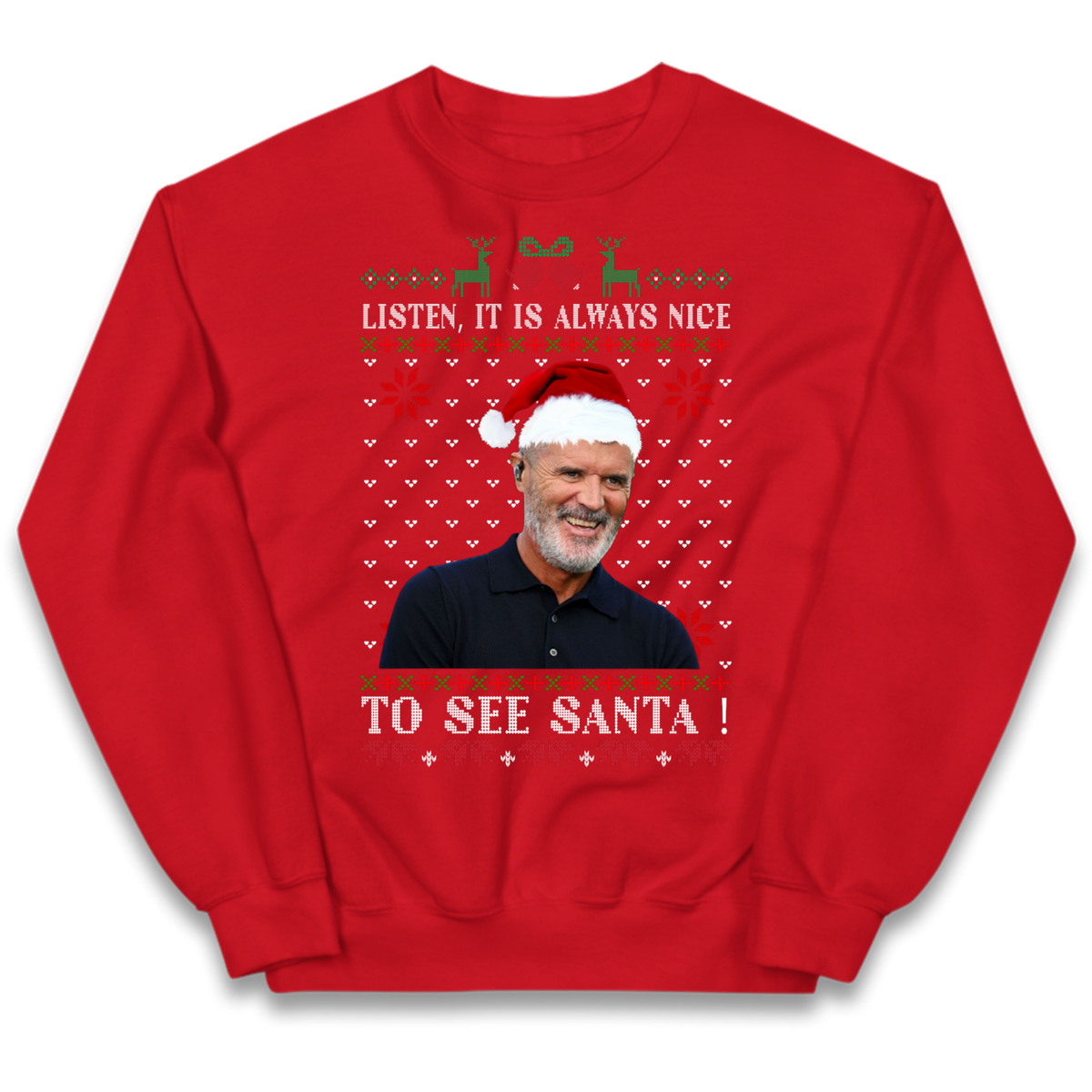 Roy Keane Christmas Kids Jumper
