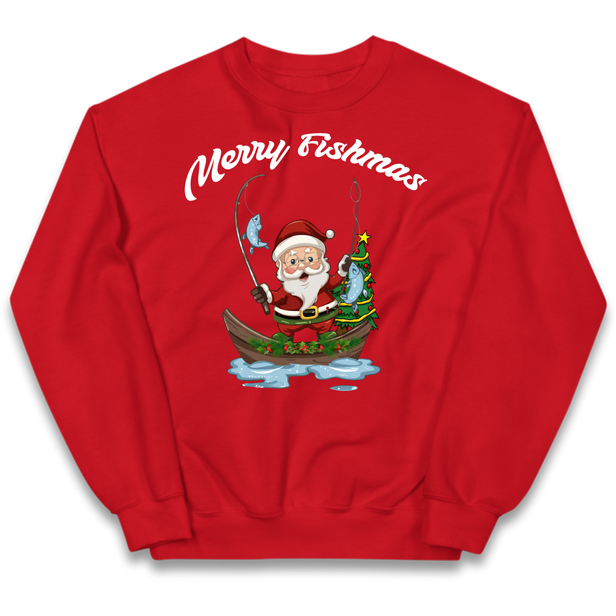 Merry Fishmas Kids Jumper