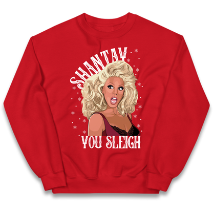 drag christmas clothing Kids Jumper