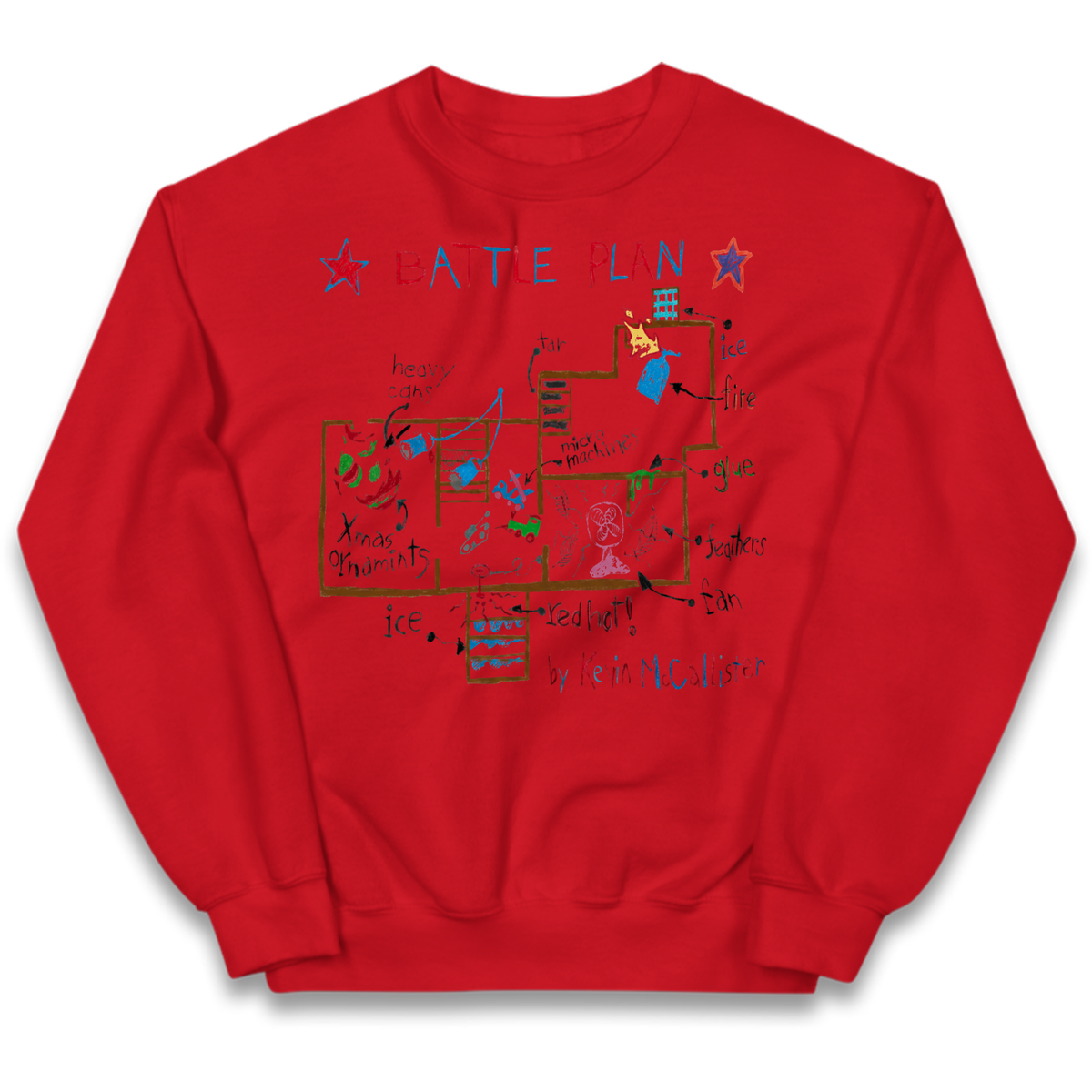 home alone battle plan Kids Jumper