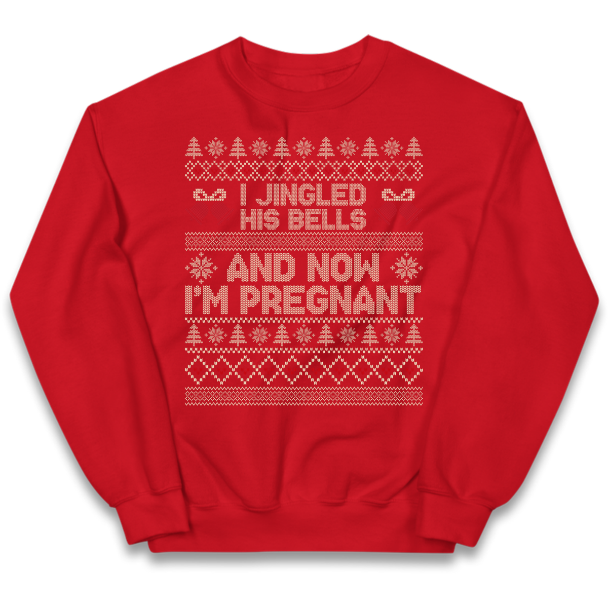 Pregnant At Christmas Kids Jumper