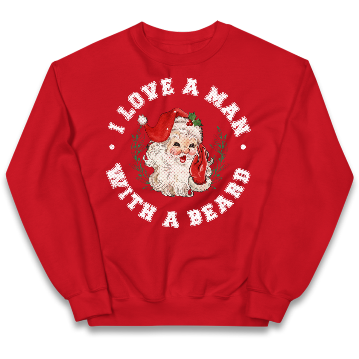 I Love A Man With A Beard Kids Jumper