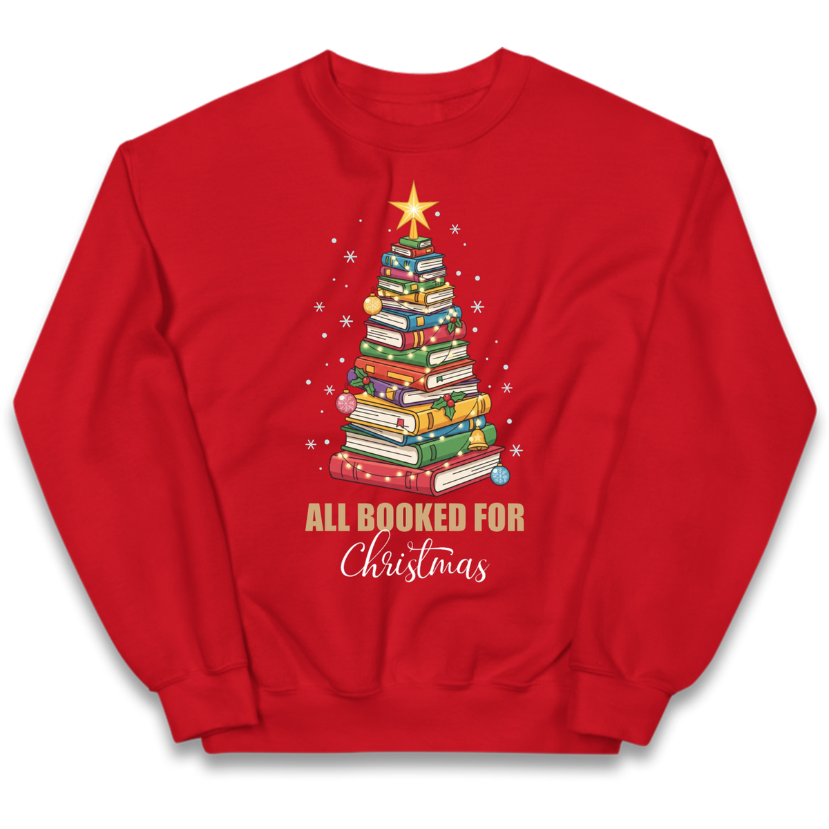 Book Tree Christmas Kids Jumper
