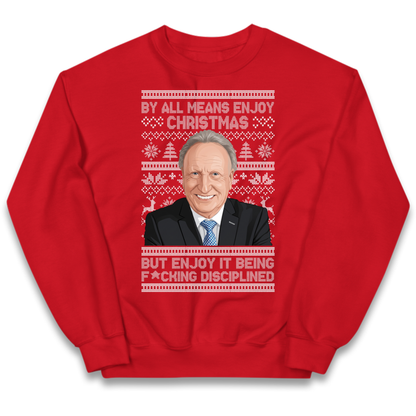 Neil Warnock Christmas Kids Jumper