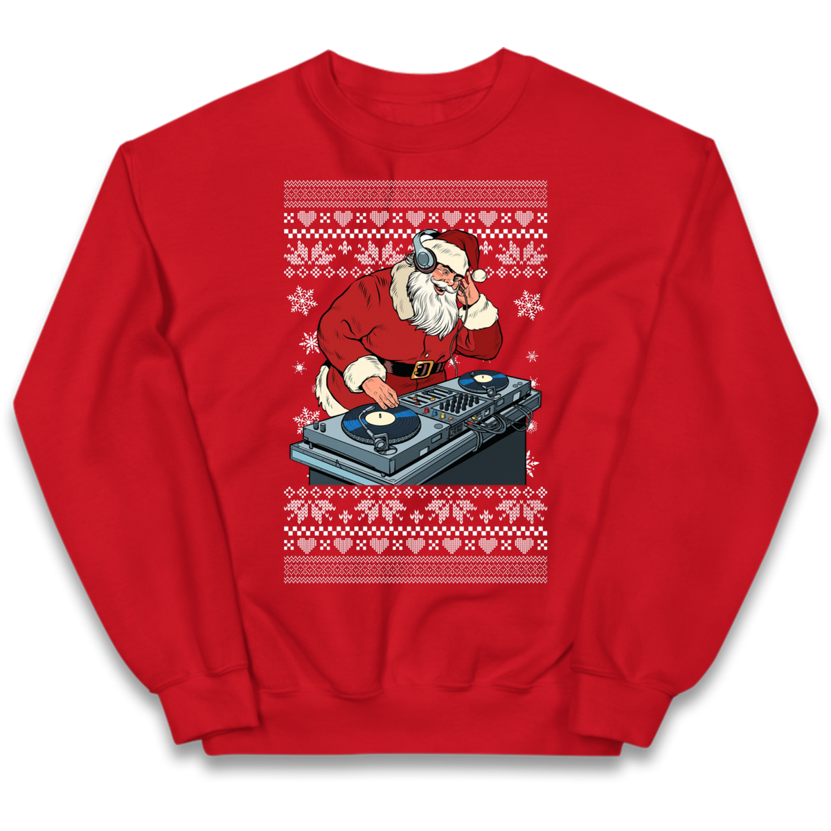DJ Santa Christmas Kids Jumper
