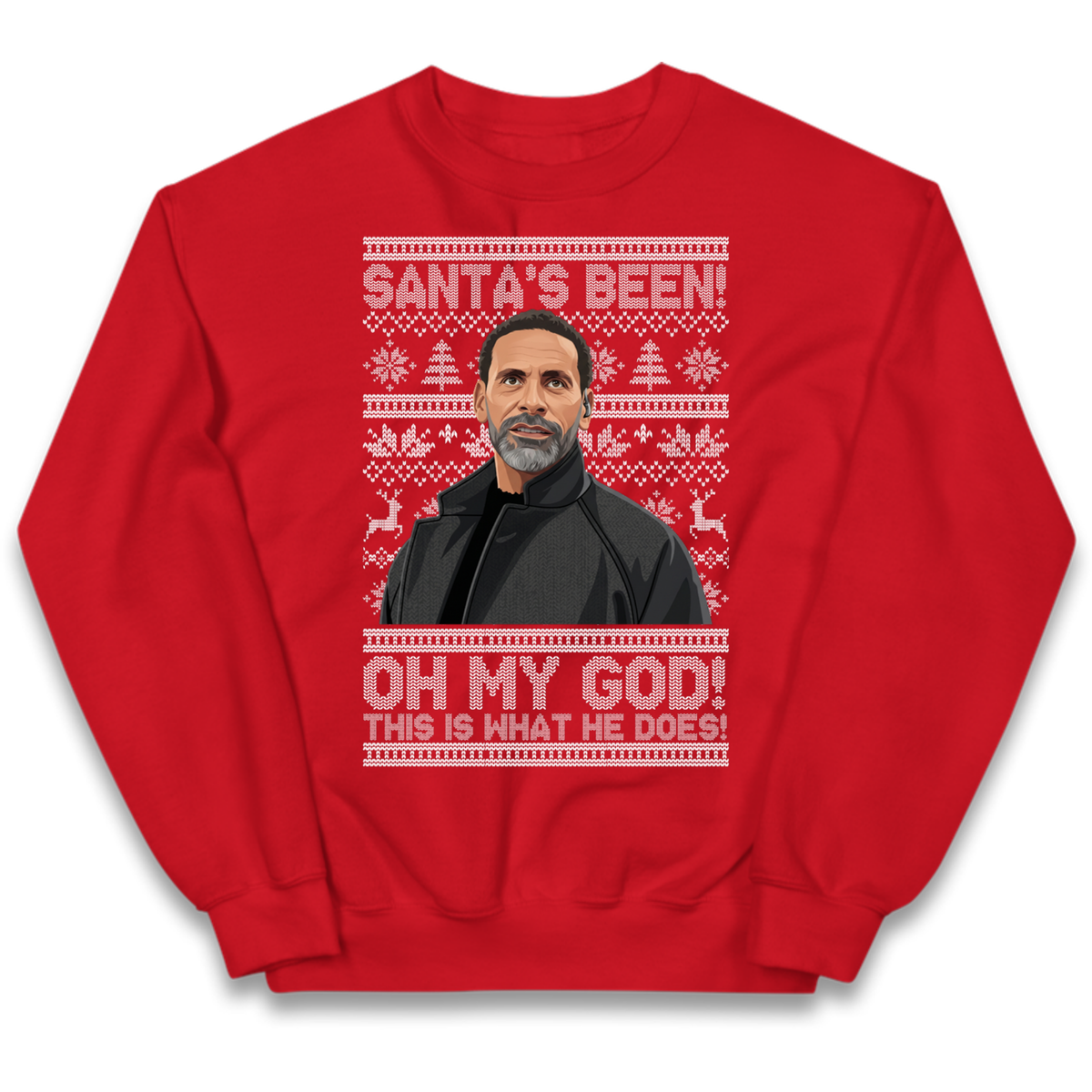 Steve Rio Ferdinand Christmas Kids Jumper