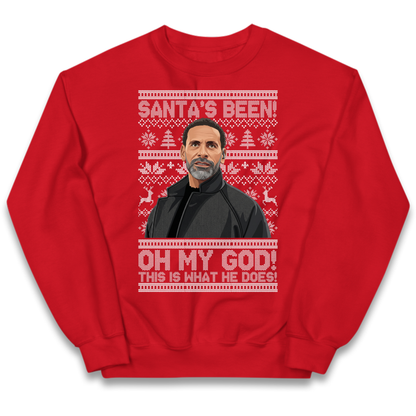 Steve Rio Ferdinand Christmas Kids Jumper