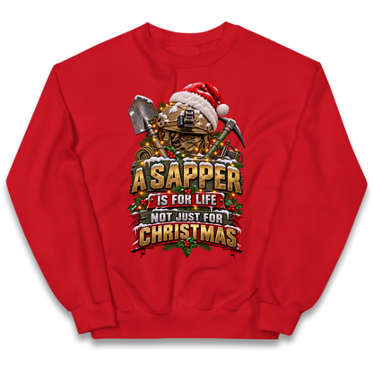 Royal Engineers Sappers Christmas Kids Jumper