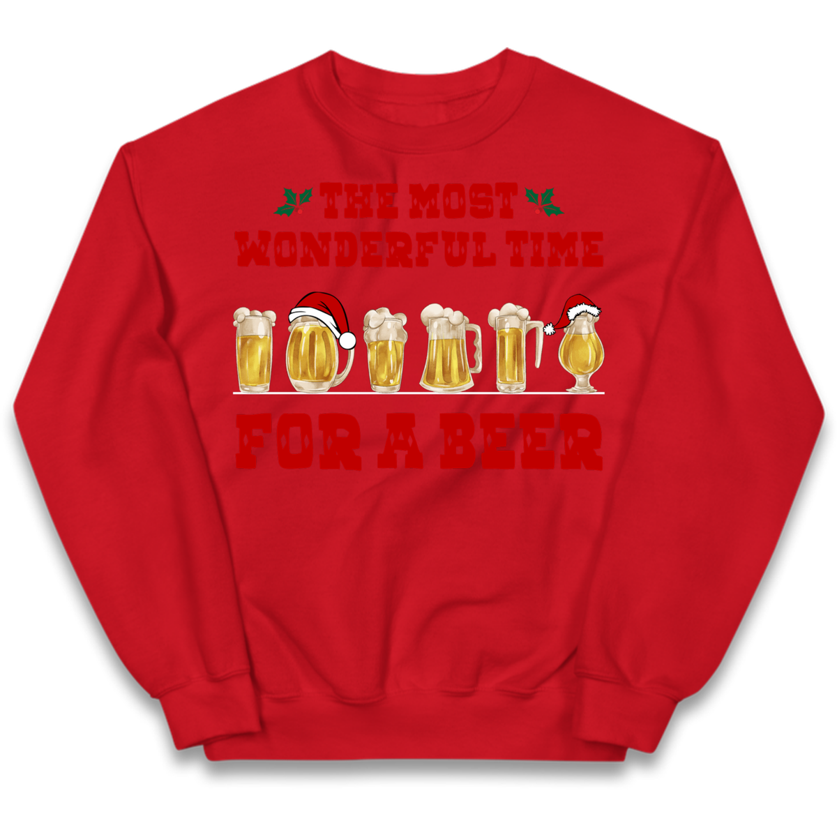 Festive Pint Graphic Kids Jumper