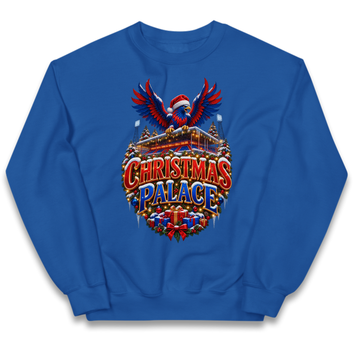 Crystal Palace Football Christmas Kids Jumper