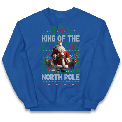 King Santa Christmas Kids Jumper
