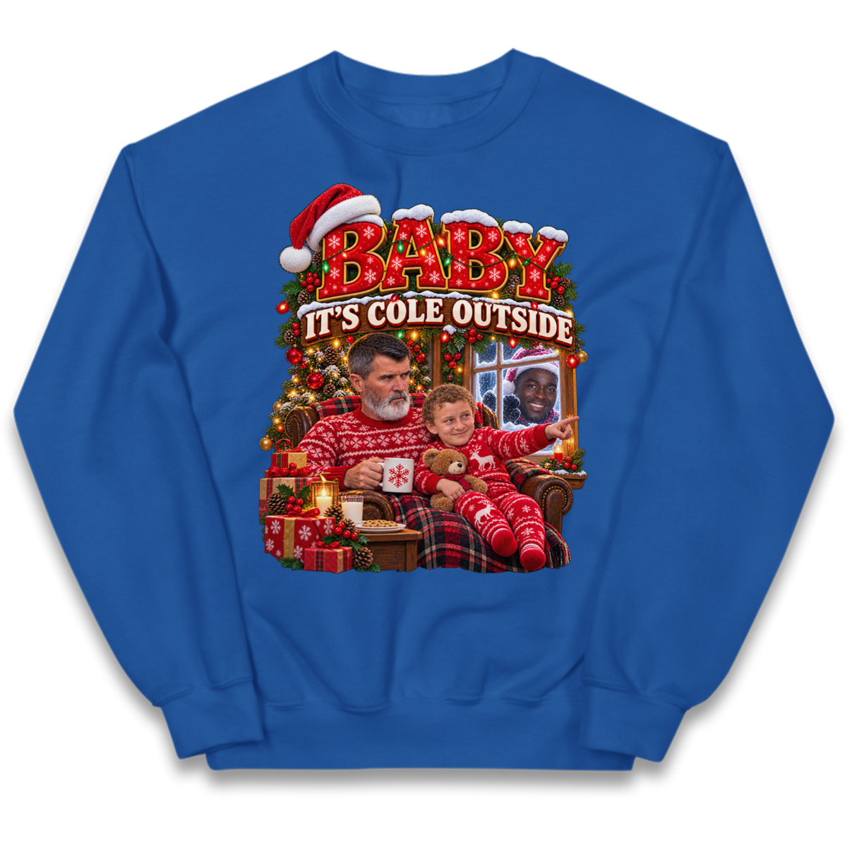 Roy Keane Man Utd Christmas Kids Jumper