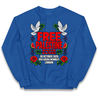 Macklemore and Friends Free Palestine Tour London 2026 Kids Jumper
