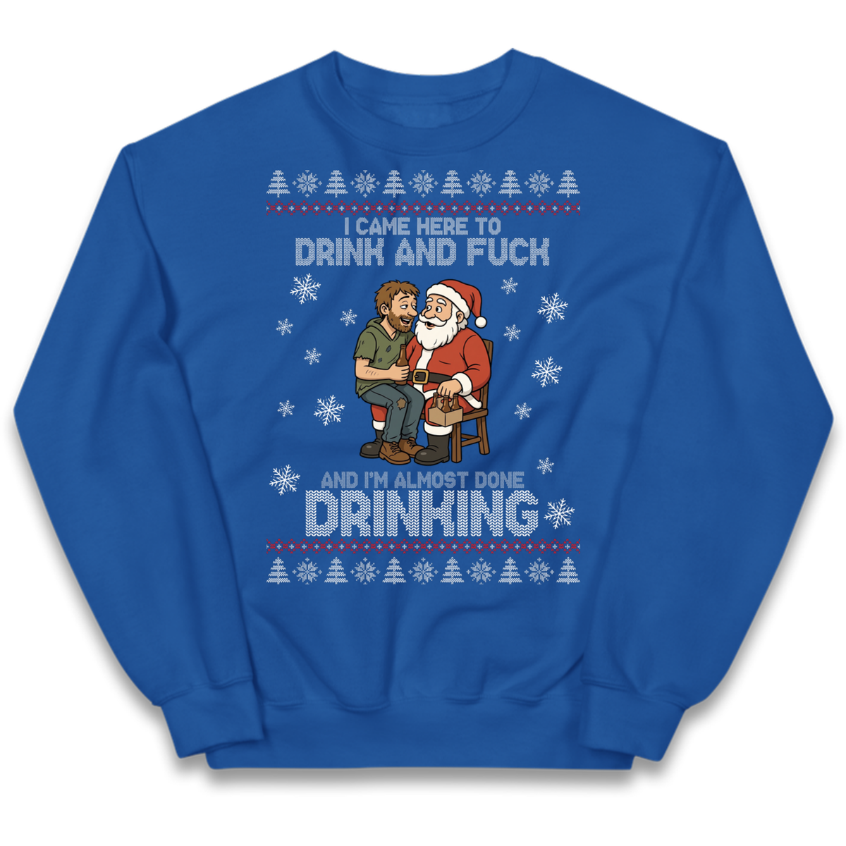Rude Santa Graphic Kids Jumper