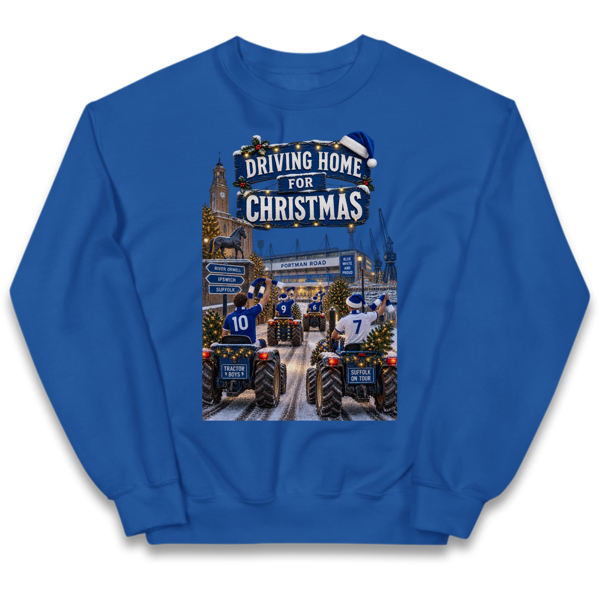 Ipswich Town Christmas Kids Jumper