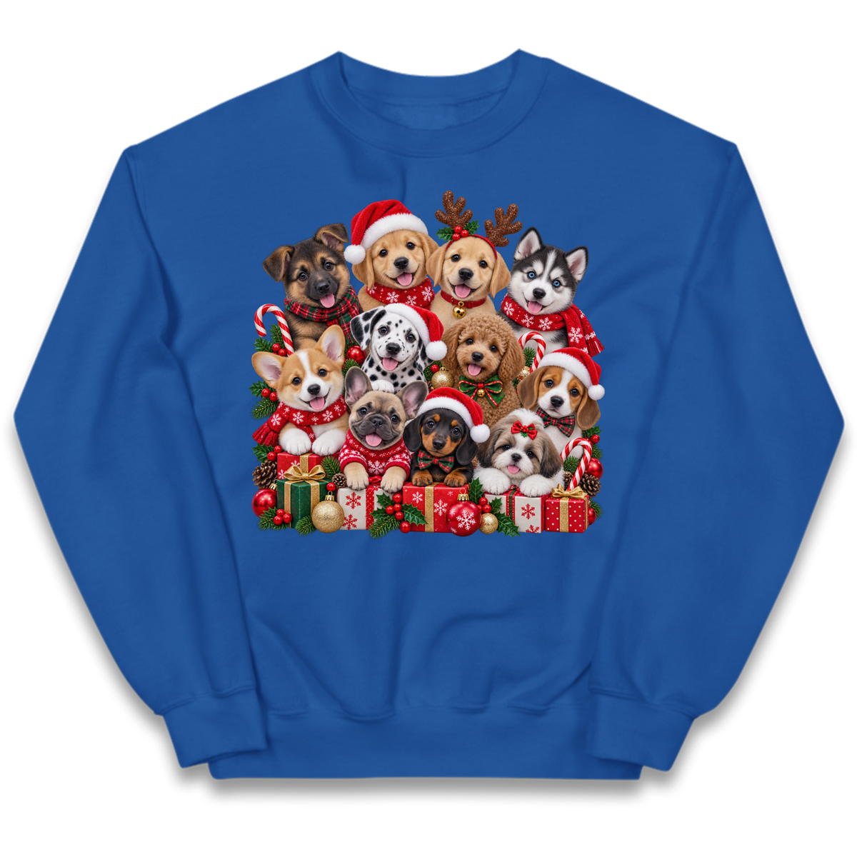 Puppy Christmas Kids Jumper