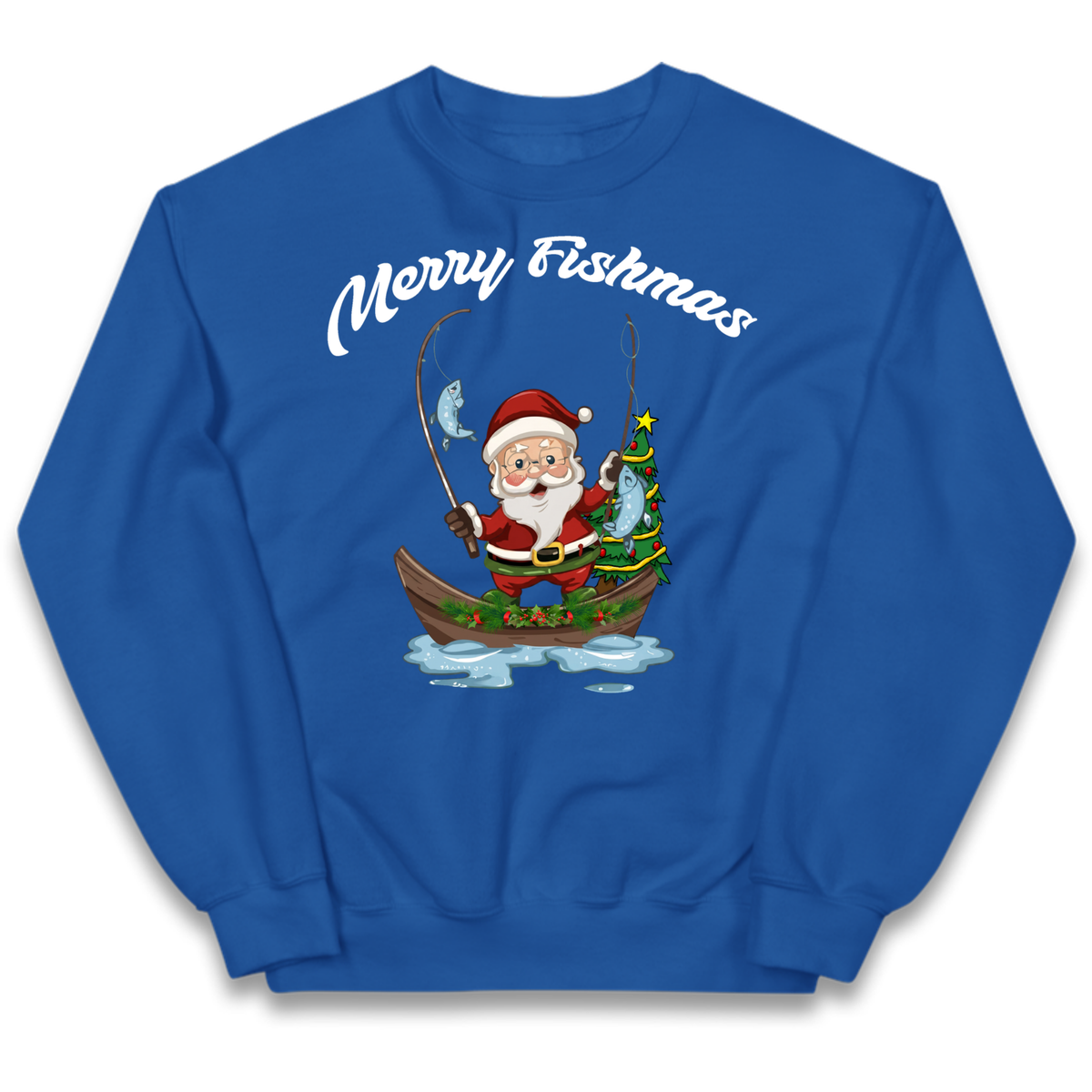 Merry Fishmas Kids Jumper