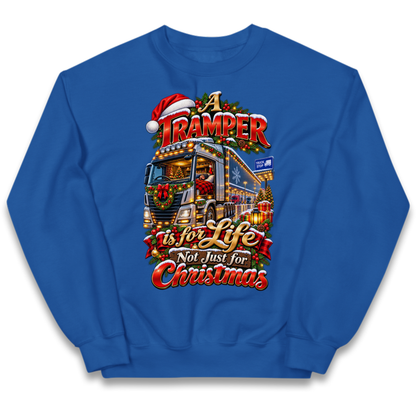 Trucker Christmas Kids Jumper