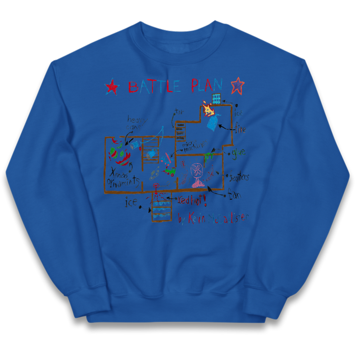 home alone battle plan Kids Jumper