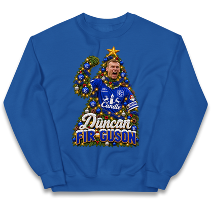 Duncan Ferguson Everton Christmas Kids Jumper
