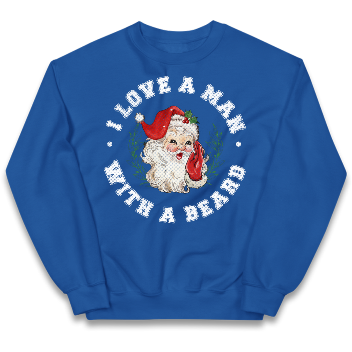 I Love A Man With A Beard Kids Jumper
