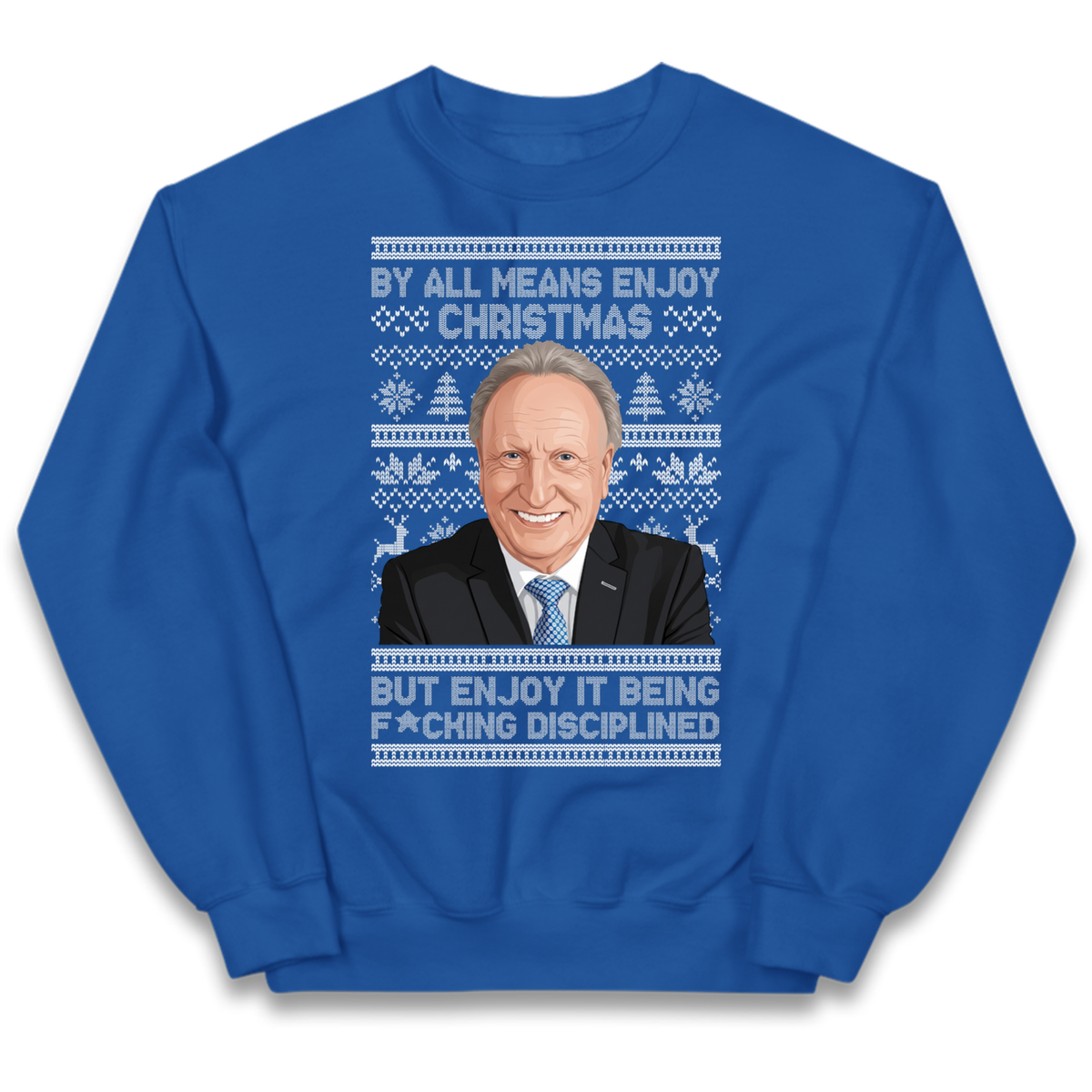 Neil Warnock Christmas Kids Jumper