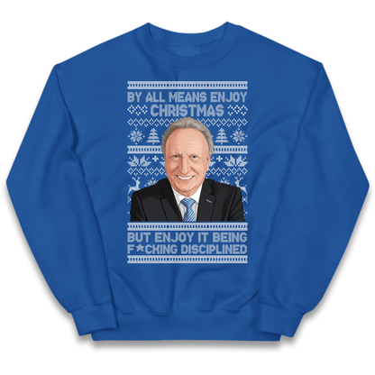 Neil Warnock Christmas Kids Jumper