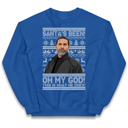 Steve Rio Ferdinand Christmas Kids Jumper