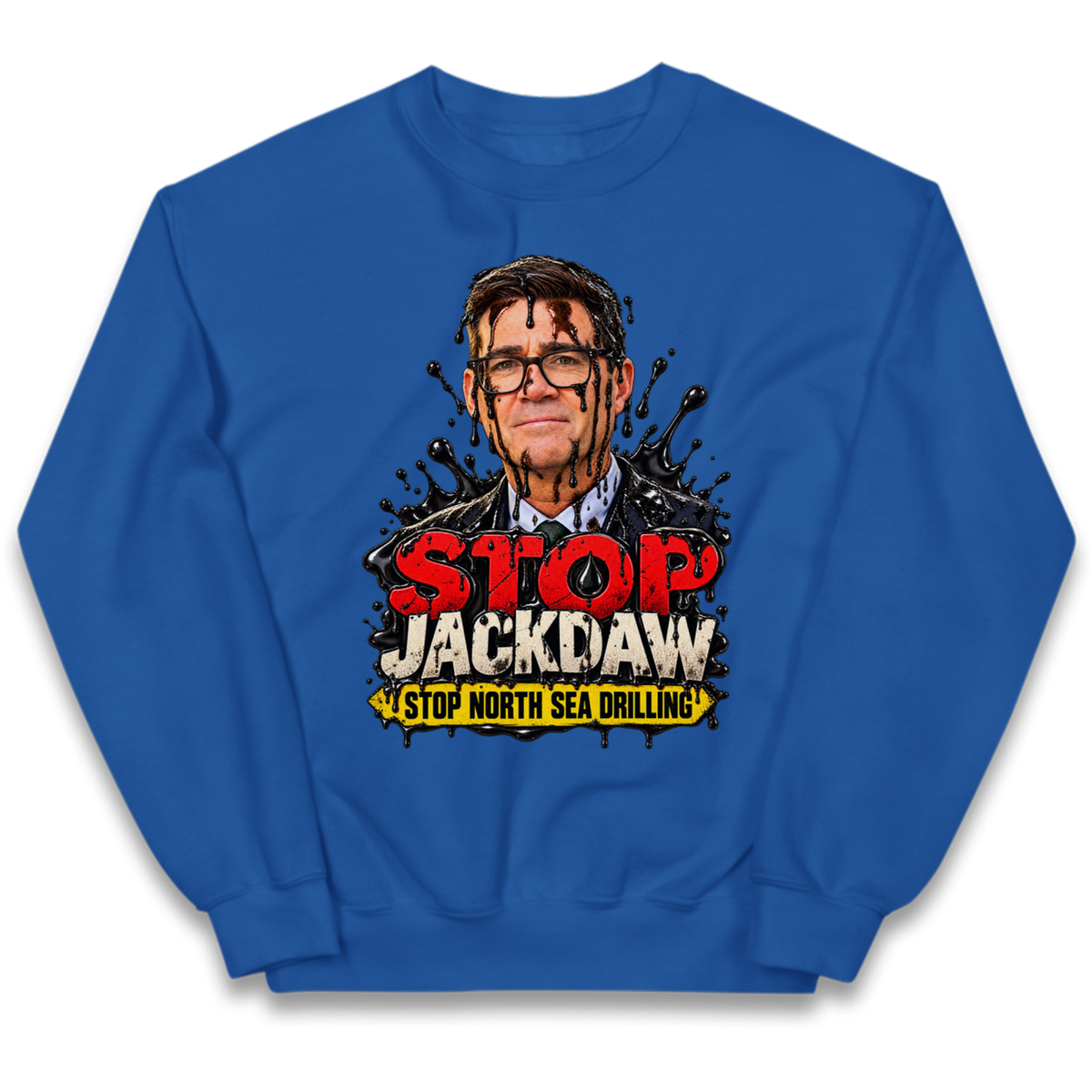 Stop Jackdaw Stop North Sea Drilling Andy Burnham Kids Jumper