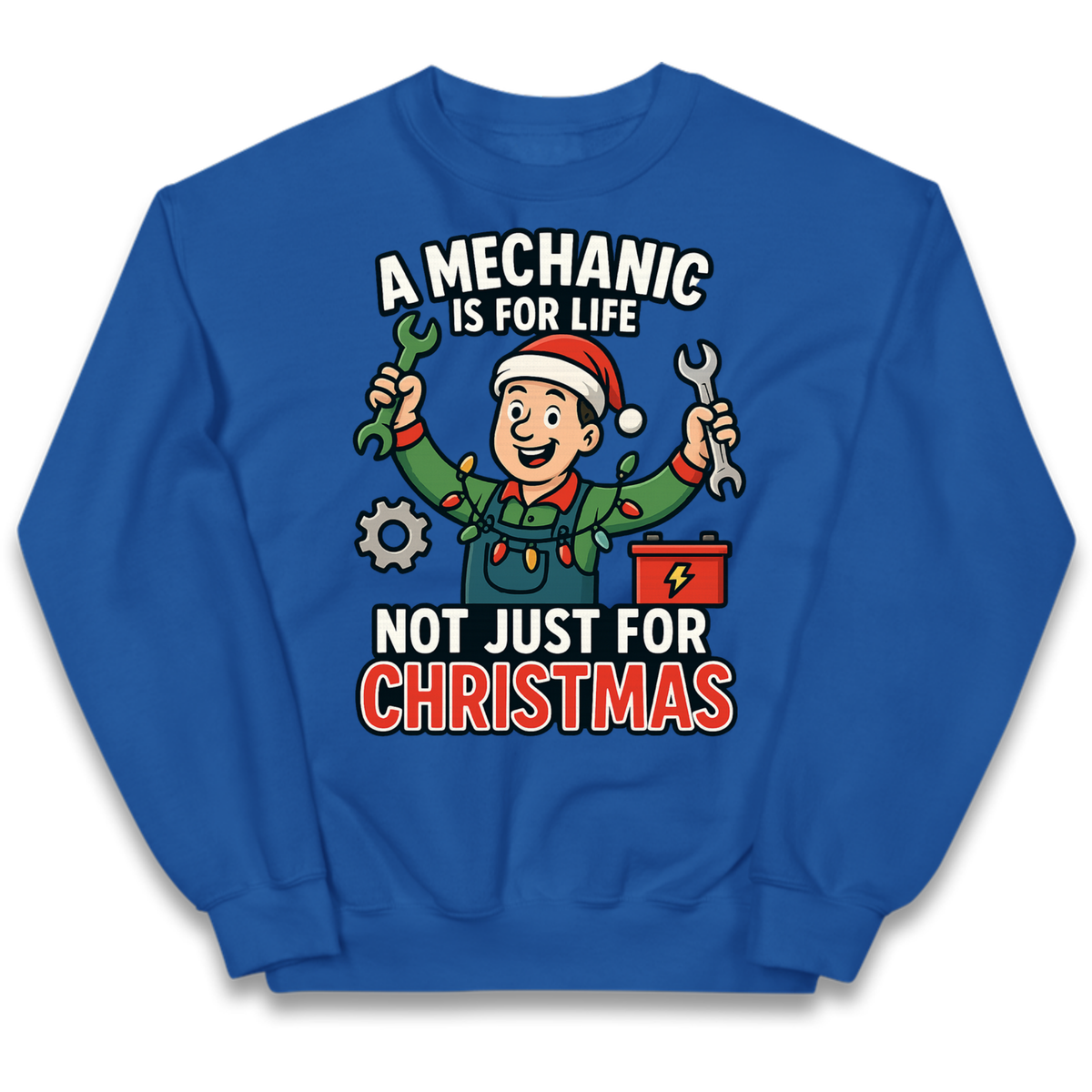 A Mechanic Is For Life Not Just For Christmas Kids Jumper