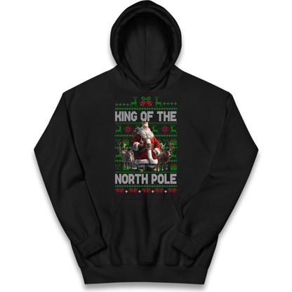 King Santa Christmas Kids Hoodie