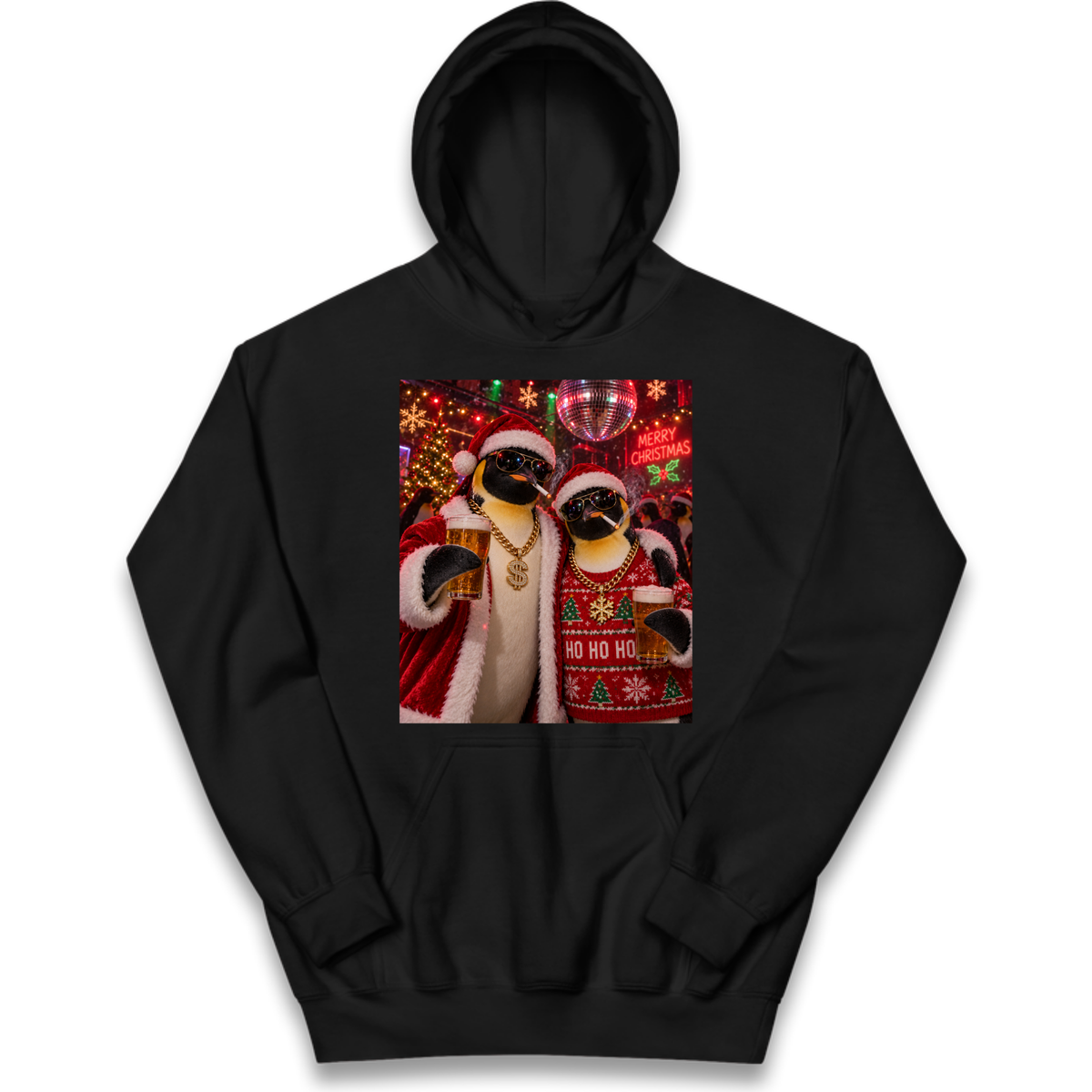 Penguin Christmas Kids Hoodie