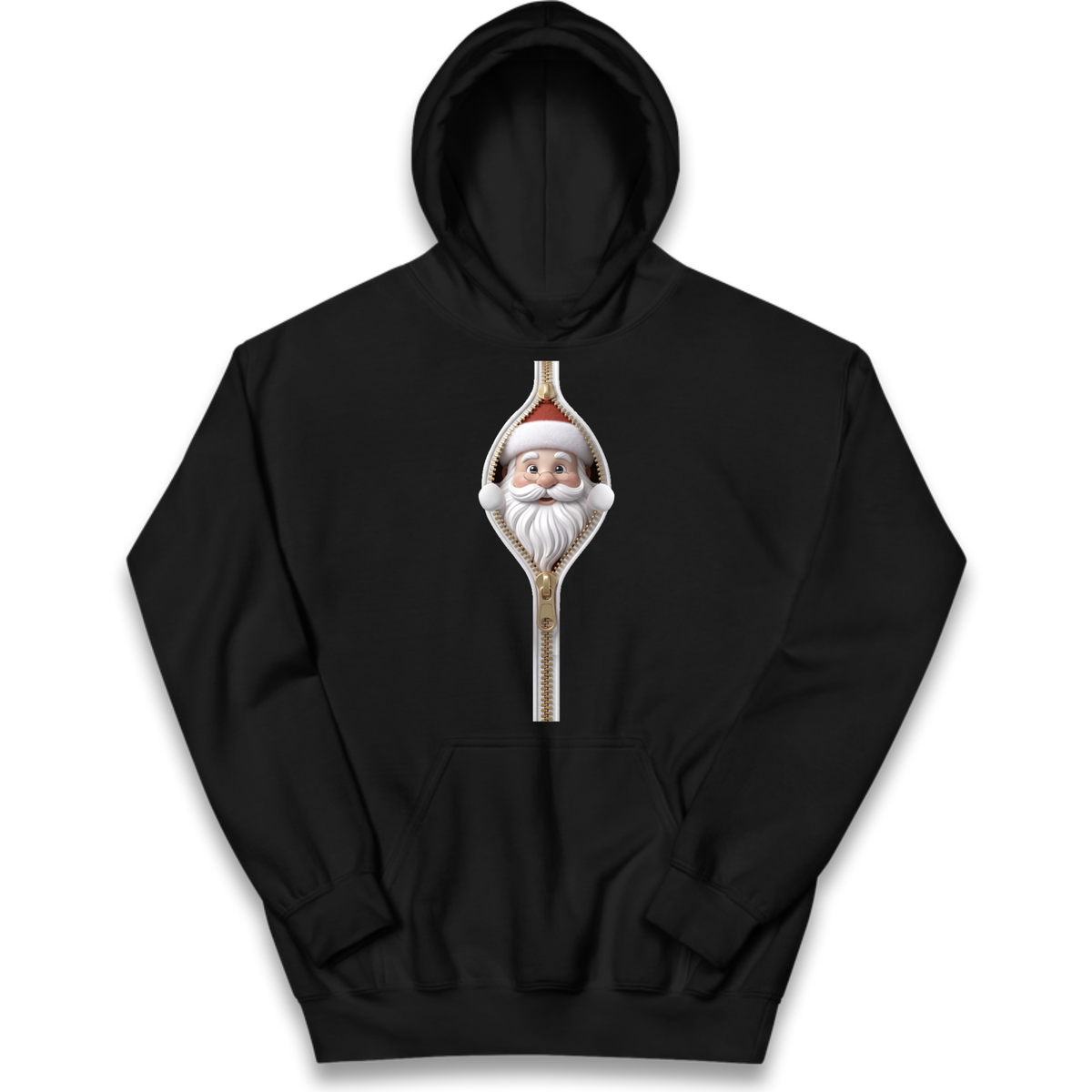 Santa Face Novelty Kids Hoodie
