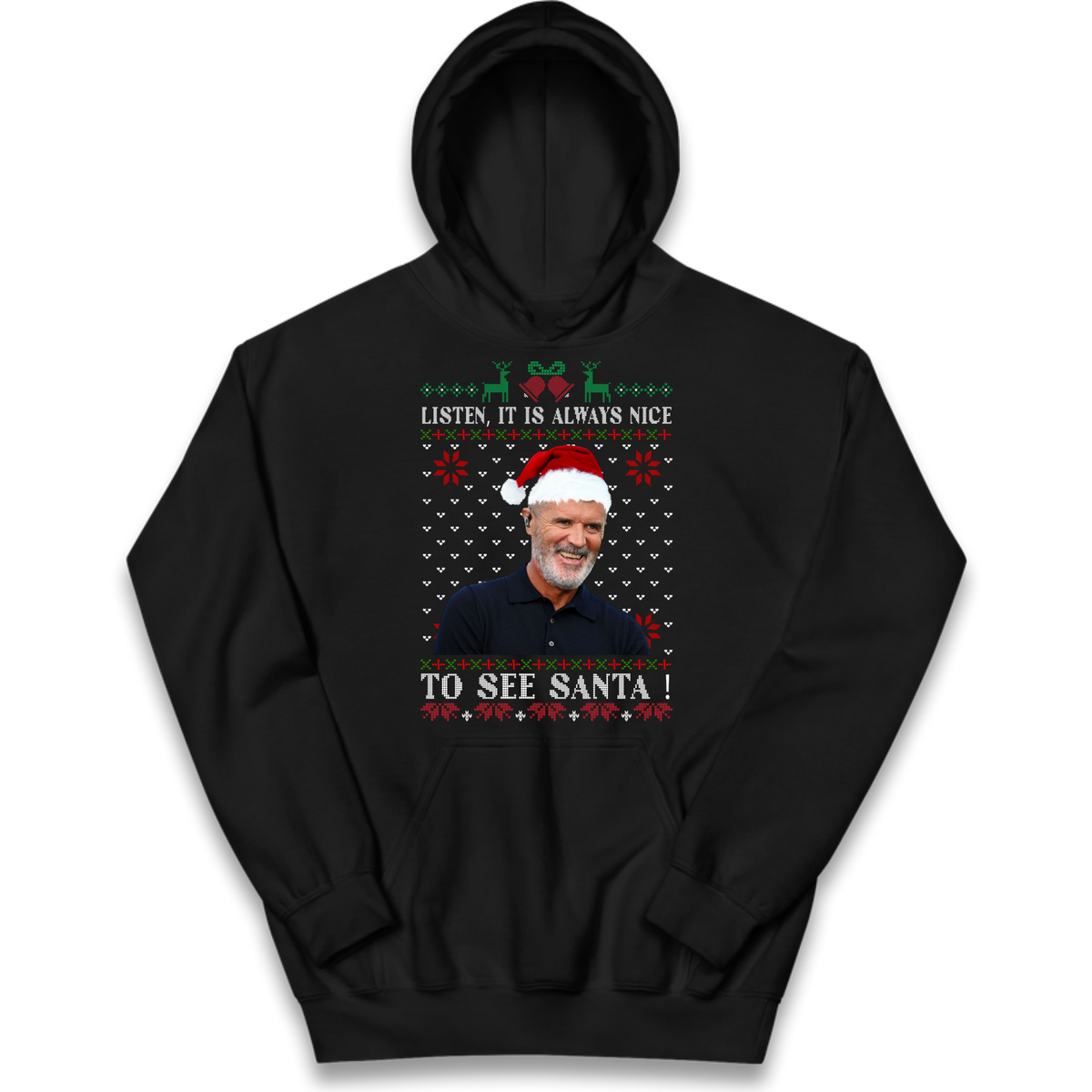 Roy Keane Christmas Kids Hoodie