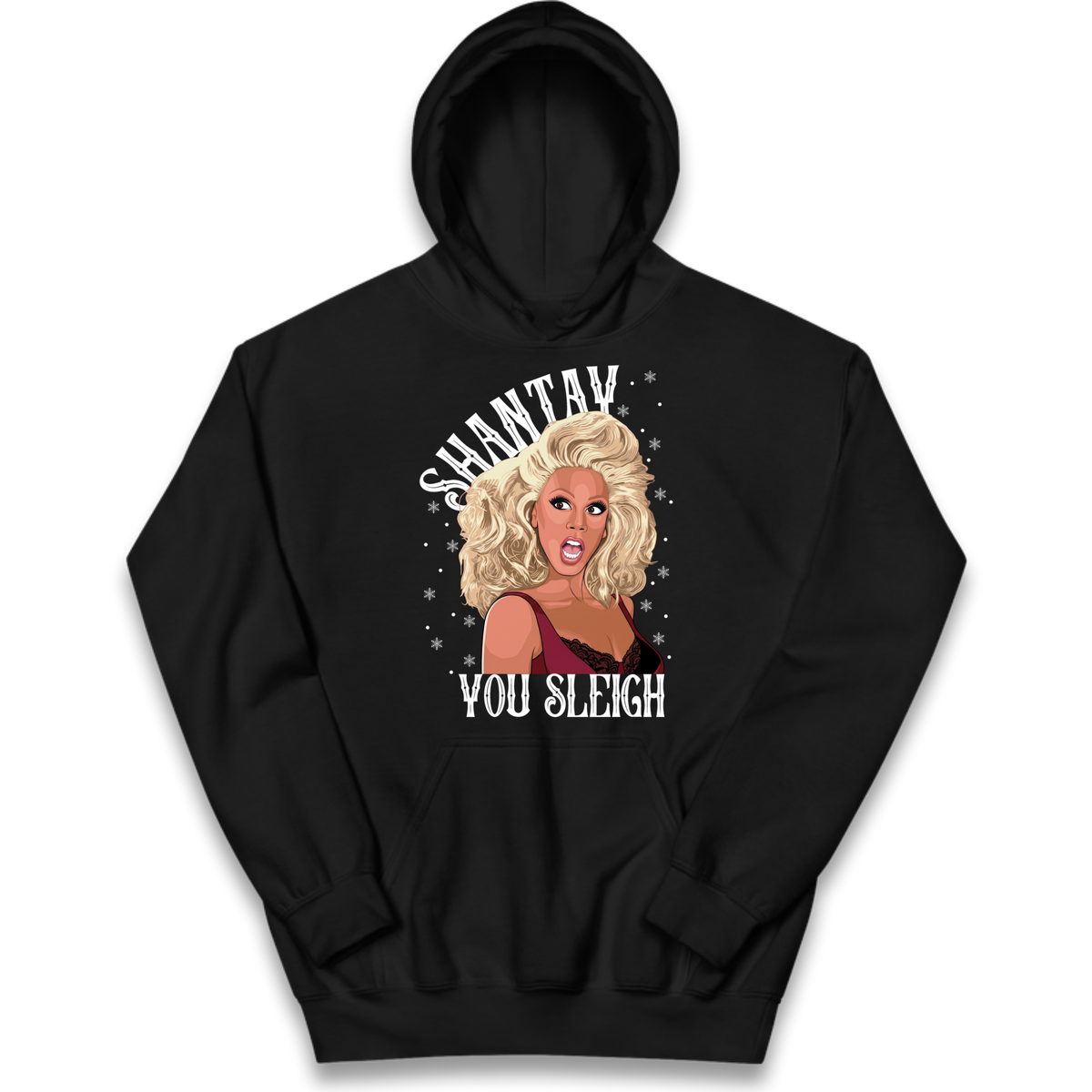 drag christmas clothing Kids Hoodie