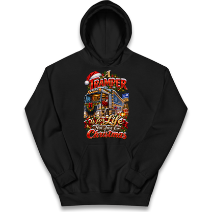 Trucker Christmas Kids Hoodie