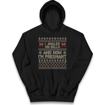 Pregnant At Christmas Kids Hoodie