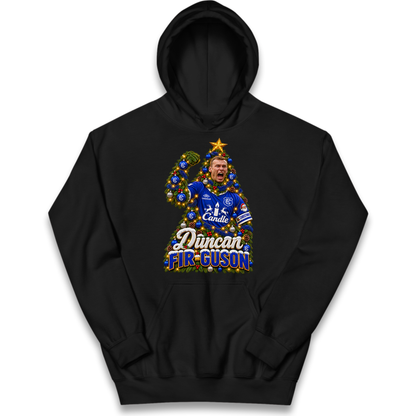 Duncan Ferguson Everton Christmas Kids Hoodie