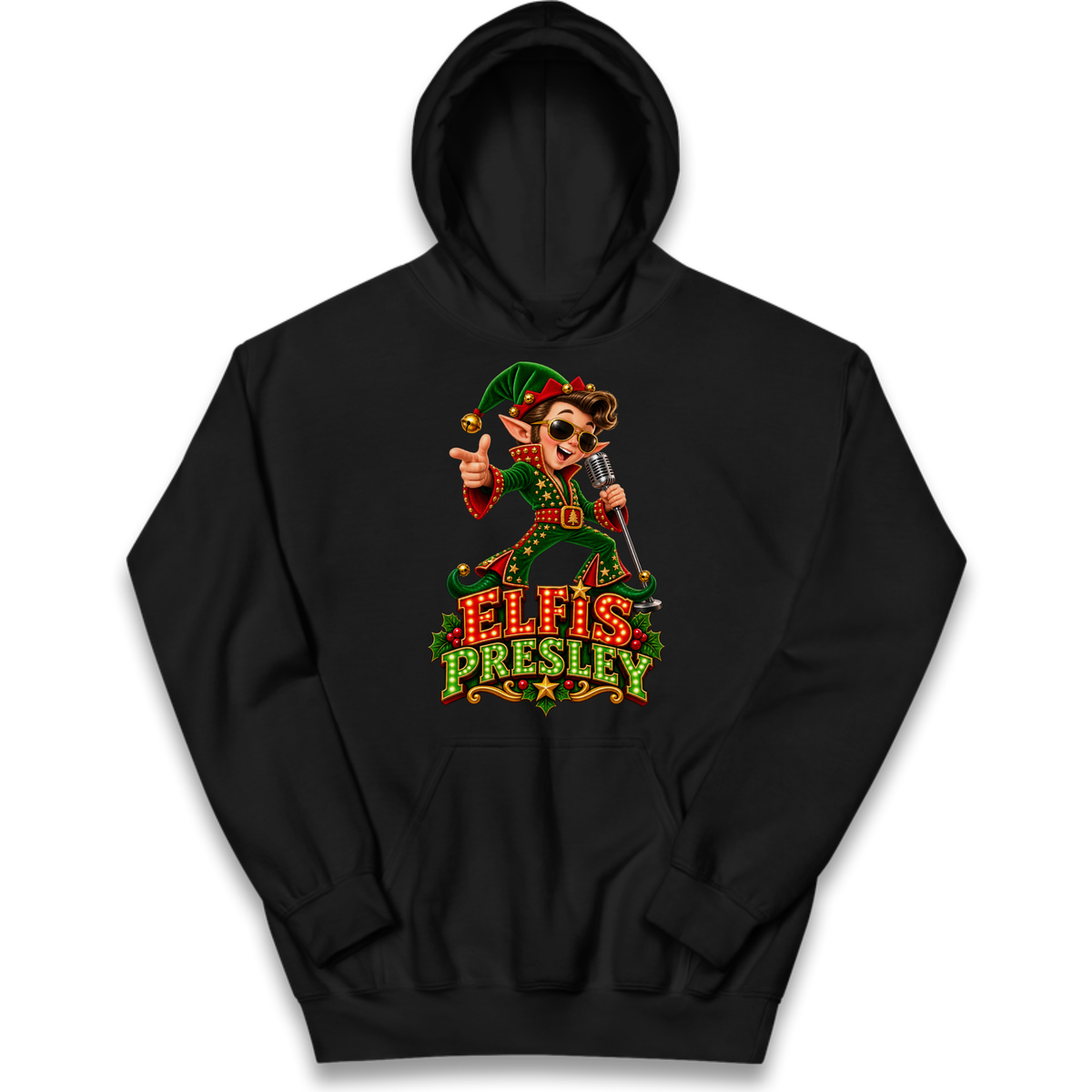 Elvis Presley Christmas Kids Hoodie